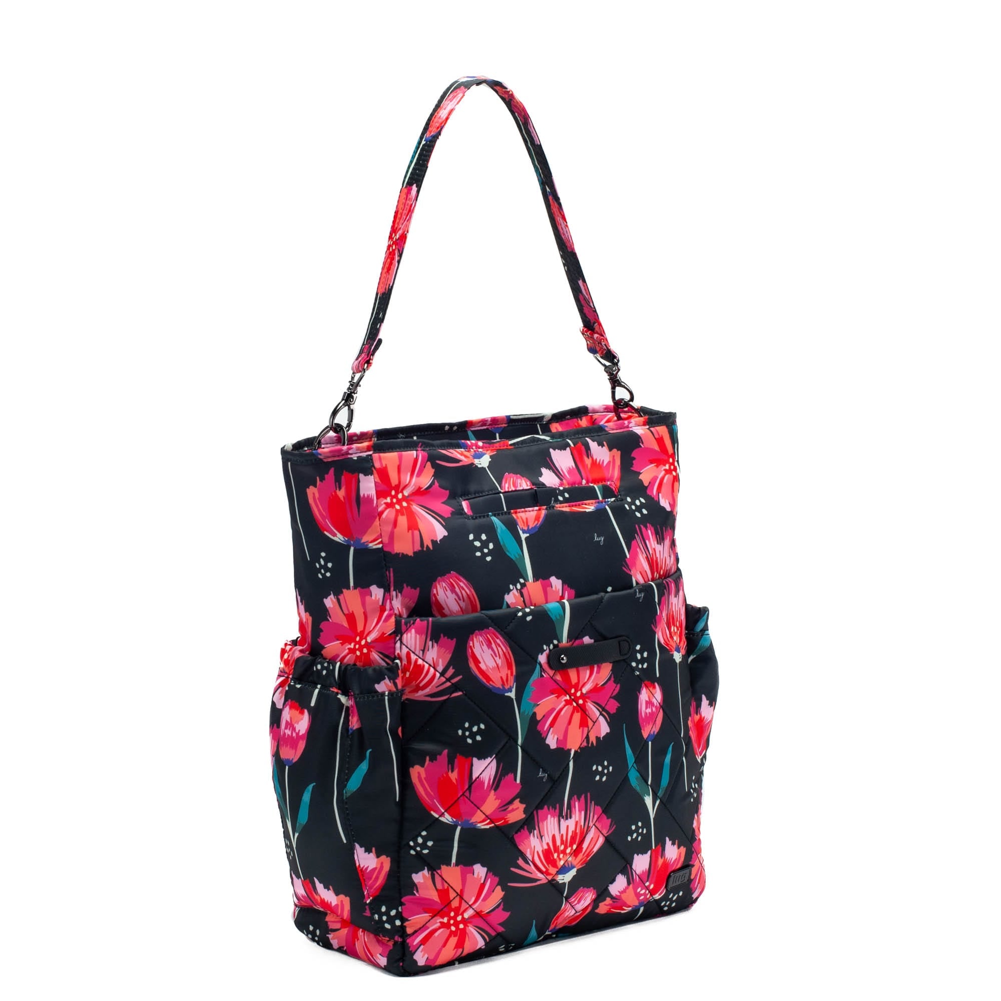 Symphony Convertible Tote Bag - POMPOM FLORAL BLACK - Symphony_PomPomFloralBlack_02